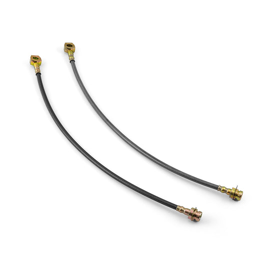 Cables de freno de acero inoxidable de 10 mm y 45,7 cm de largo (par) con herrajes