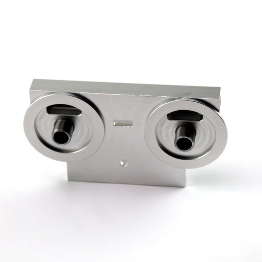 Soportes de montaje de filtro de aceite remoto doble de aluminio