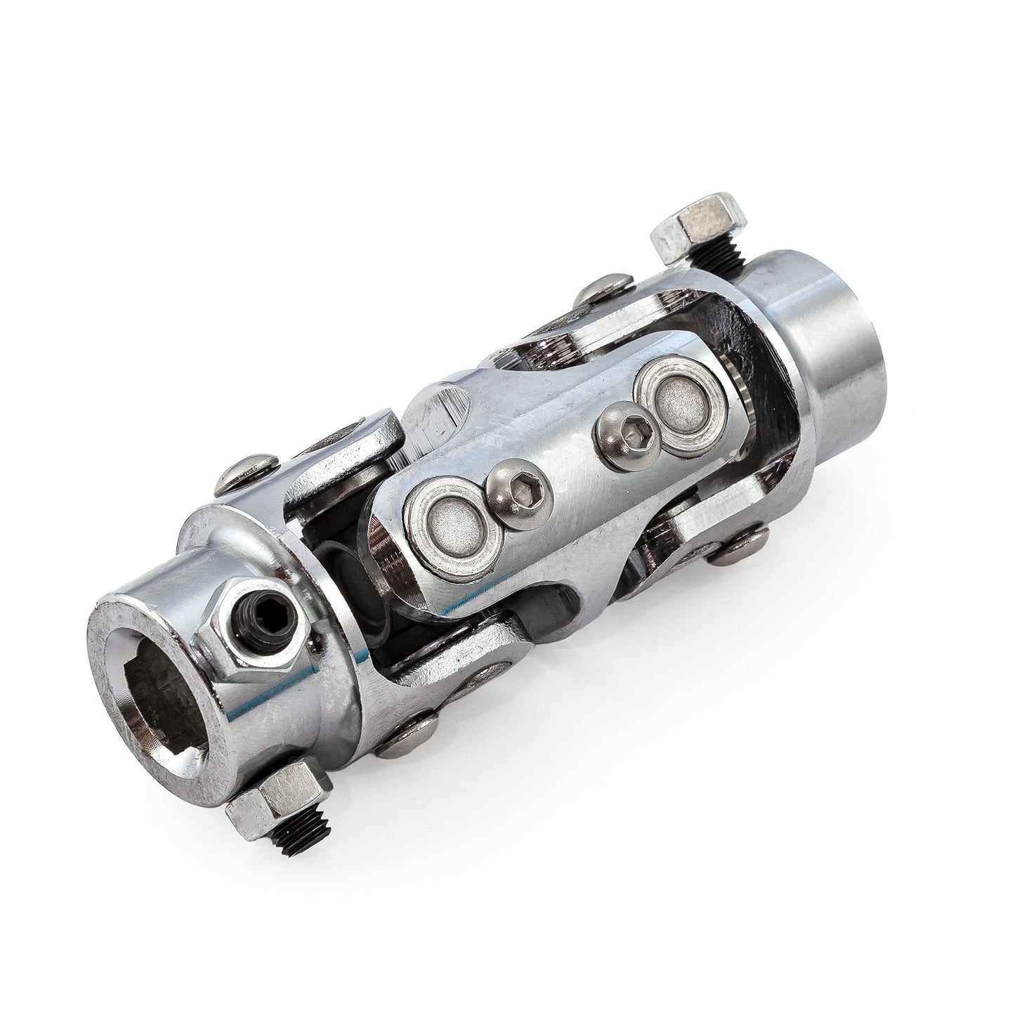 Junta universal de dirección de acero inoxidable de 3/4"-30 estrías x 3/4" doble D
