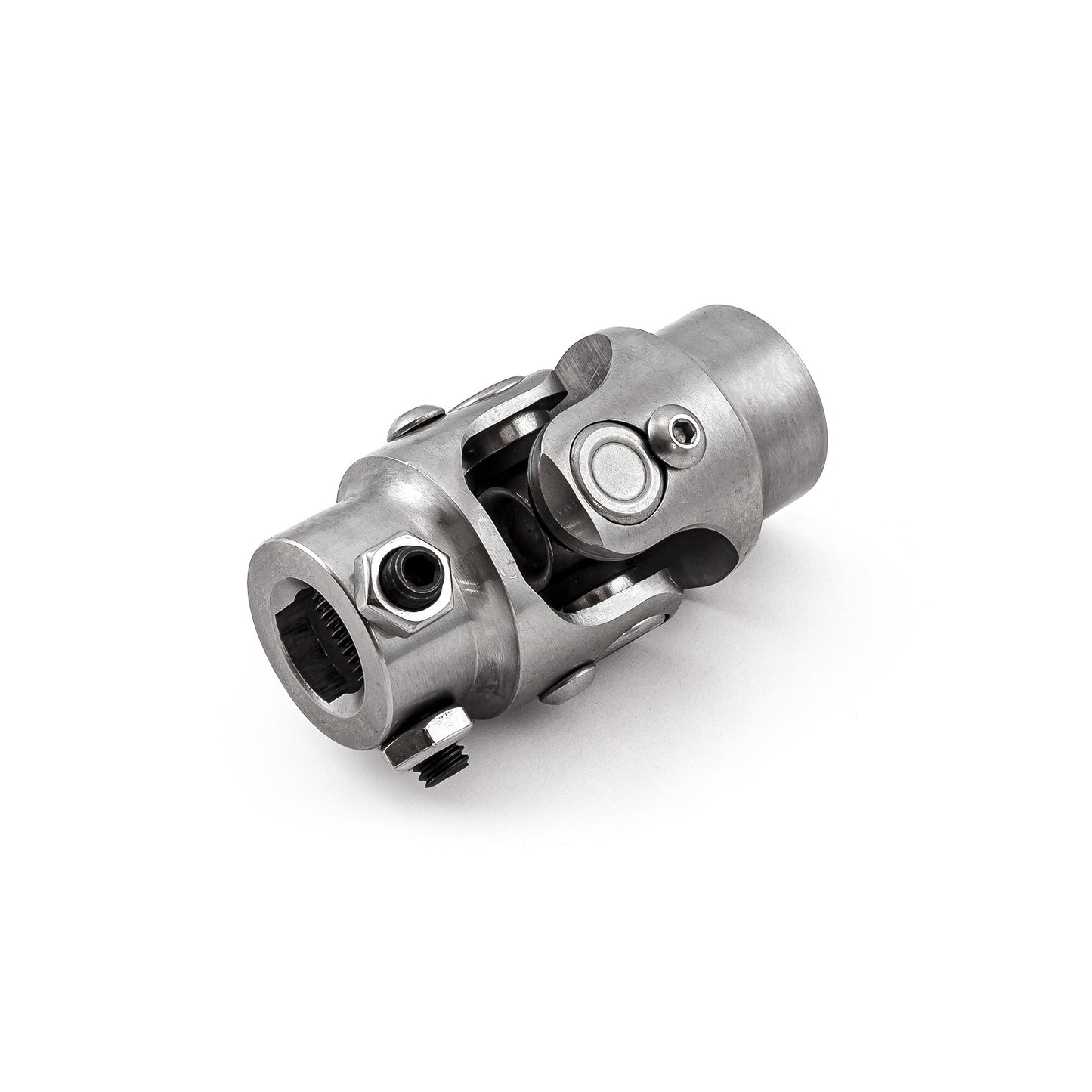 Junta universal de dirección de acero inoxidable de 3/4"-36 estrías x 3/4" doble D