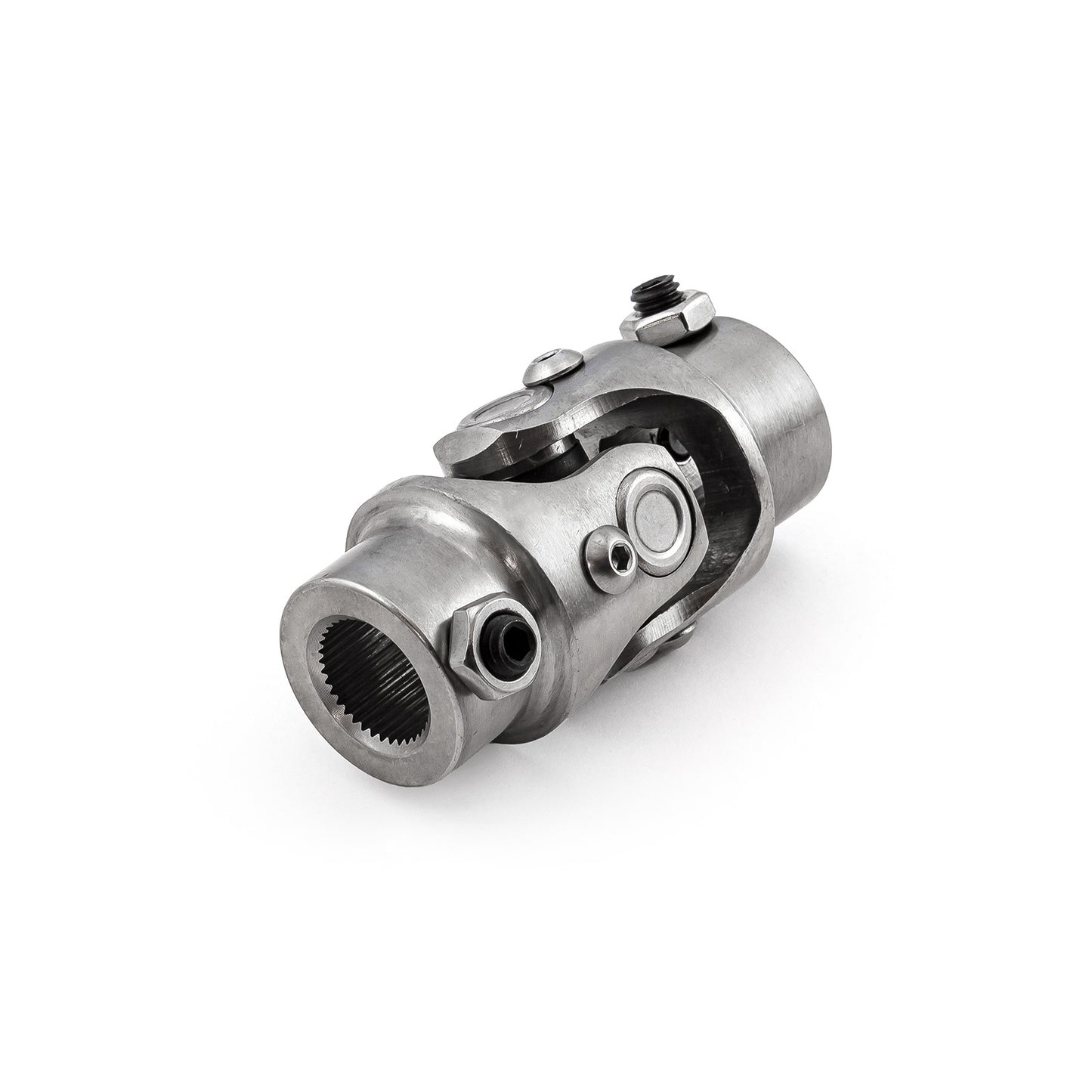 Junta universal de dirección de acero inoxidable de 3/4"-36 estrías x 3/4" doble D