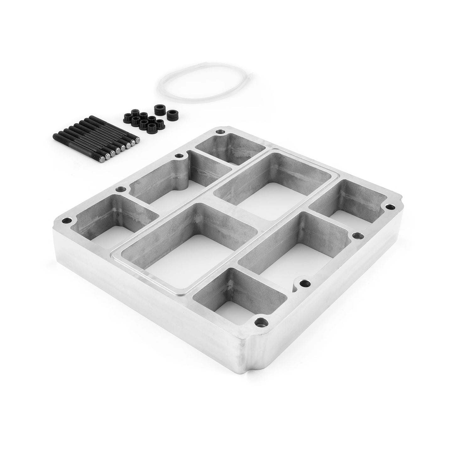 Espaciador y pernos para colector de admisión de soplador de aluminio de 2" de alto 6-71 8-71