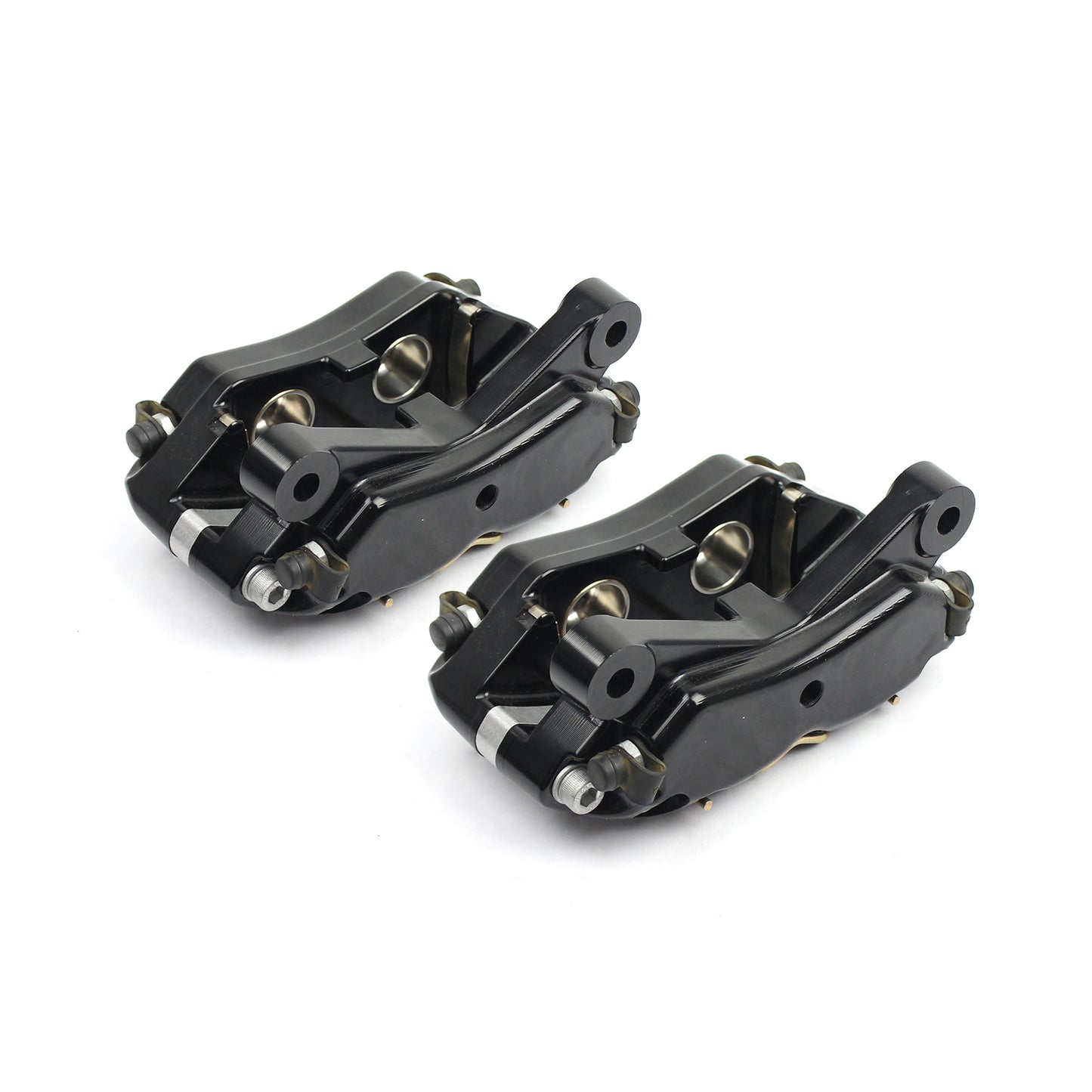 Universal Rear 4 Piston Billet Aluminum Caliper Black Anodized 1/8" Npt