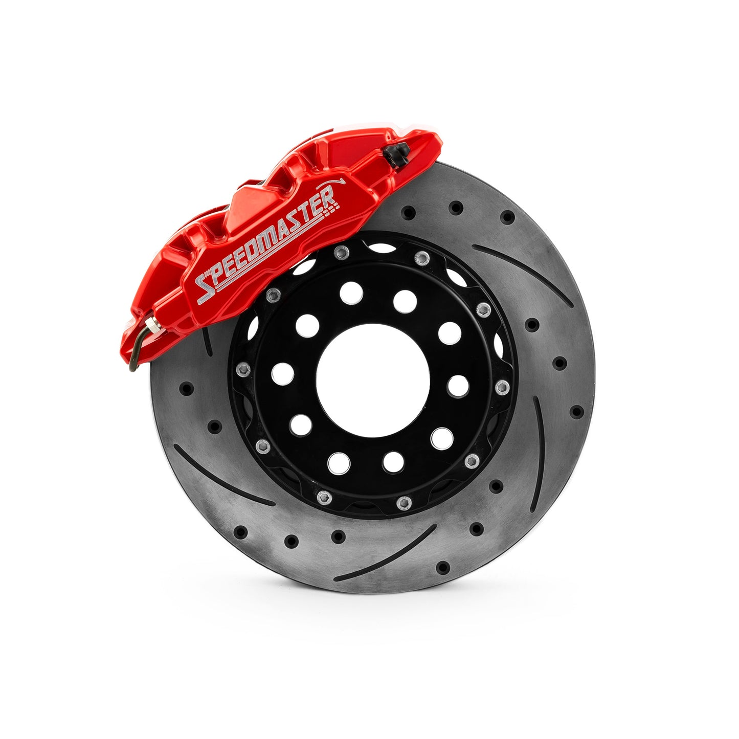 6 Piston Billet Caliper Rear Pair - Red Powdercoated