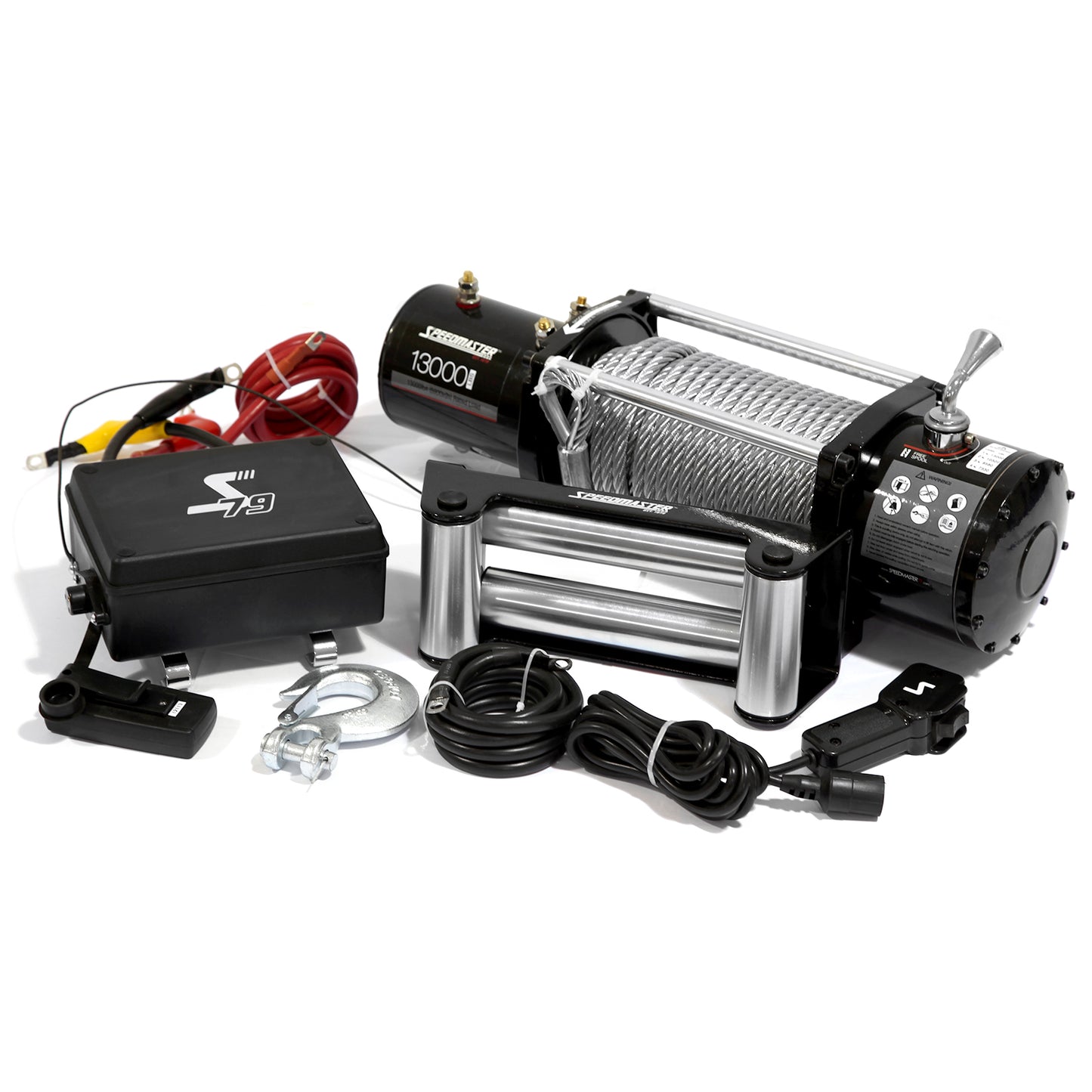 Kit de cabrestante eléctrico 4x4 de 12 V y 13 000 lb/5900 kg con control remoto inalámbrico
