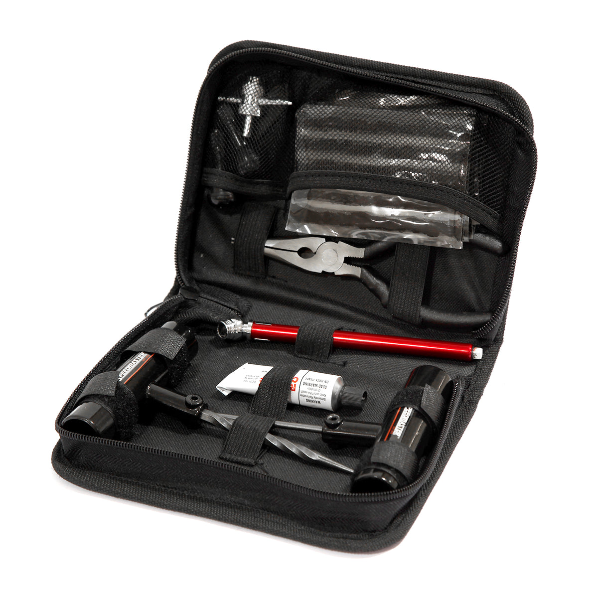 Kit de reparación de pinchazos de neumáticos de 30 piezas para motocicleta, coche y camión (estuche blando)