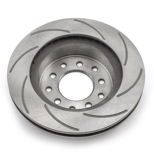 Rotor de freno trasero izquierdo ranurado de 11,25" de diámetro y 3,00" de centro