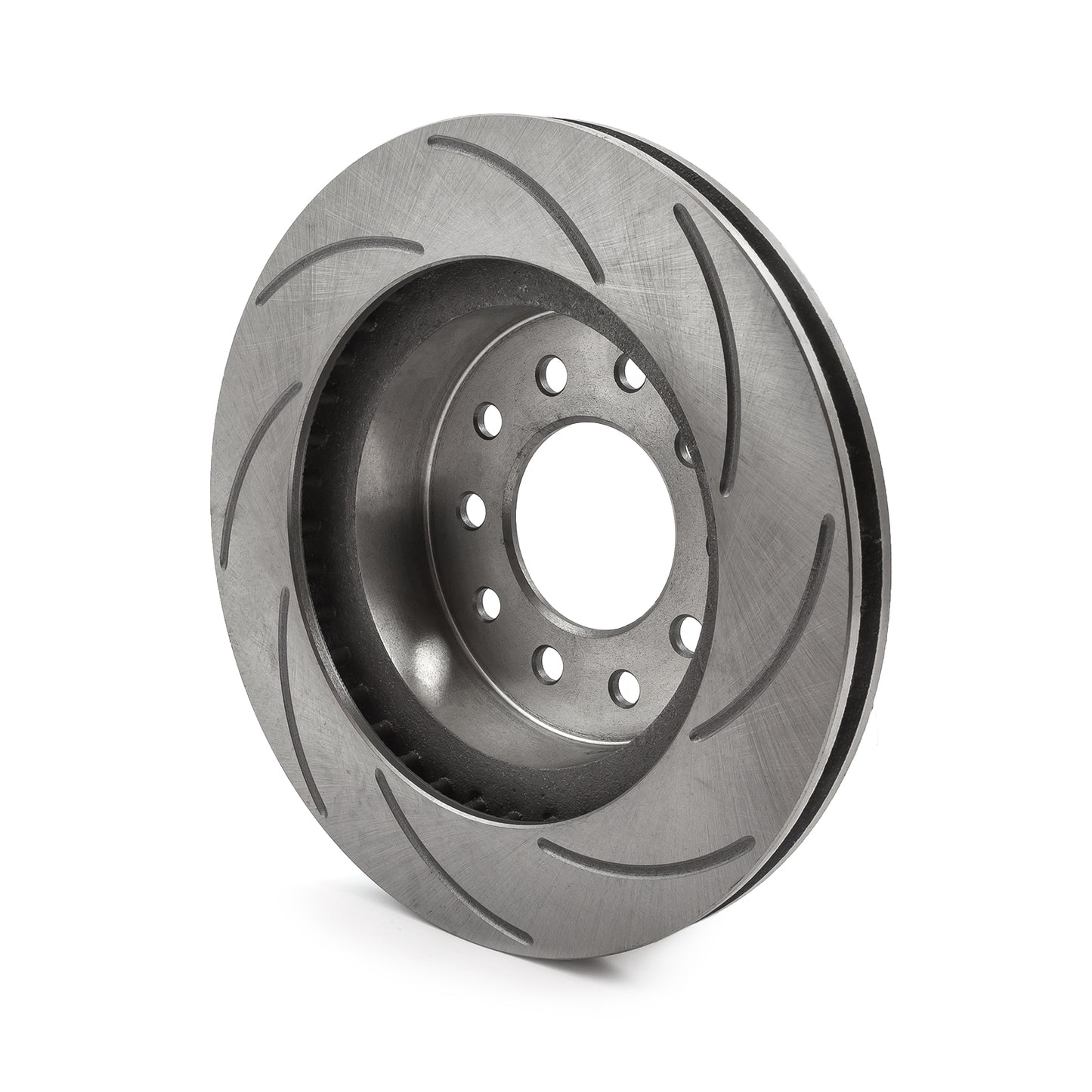 Rotor de freno trasero izquierdo ranurado de 11,25" de diámetro y 3,00" de centro