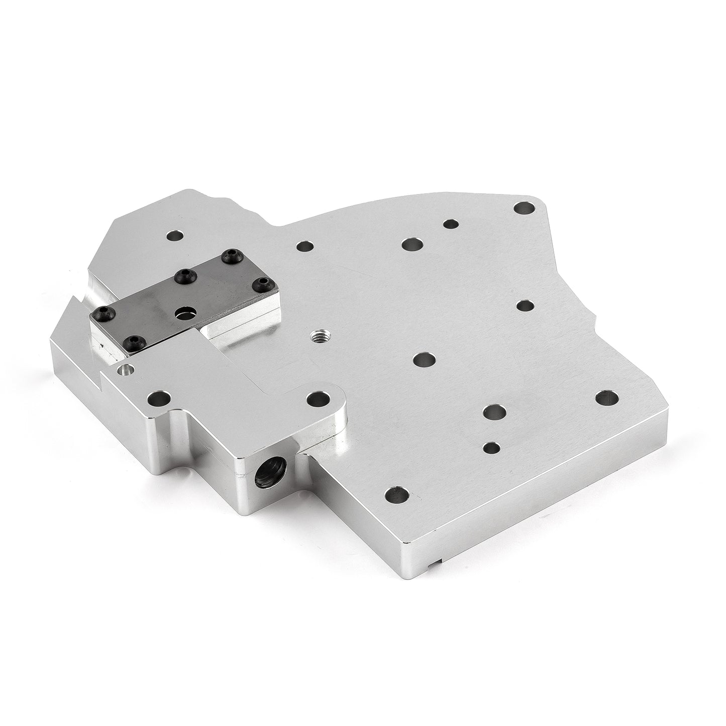 Transmisión GM TH400, cuerpo de válvulas manual completo de aluminio billet - Plateado