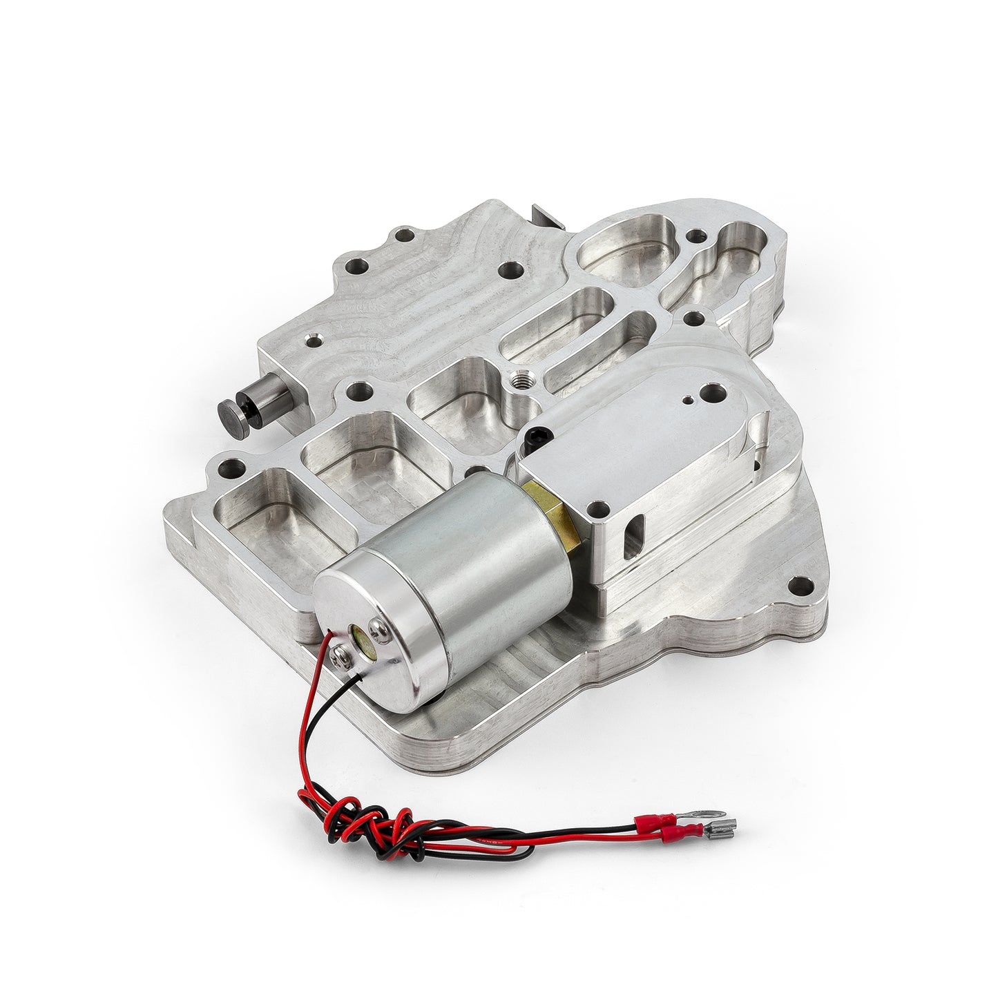 Transmisión GM TH400 de aluminio billet, totalmente manual, cuerpo de válvulas de 2 velocidades, color plateado