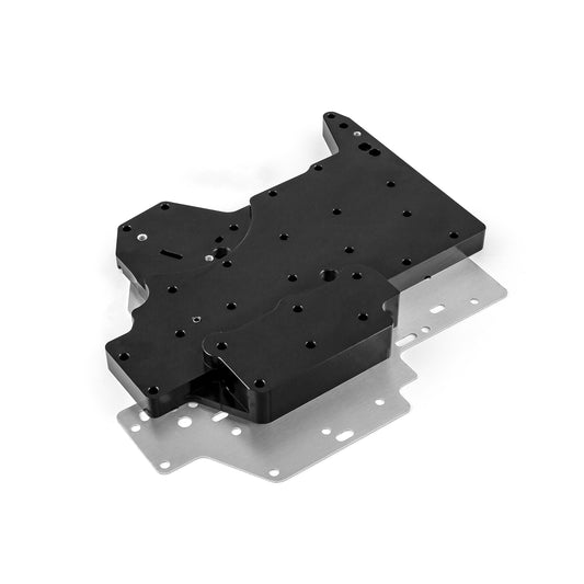 Transmisión GM 4L80 de aluminio billet con cuerpo de válvula manual completo - Negro