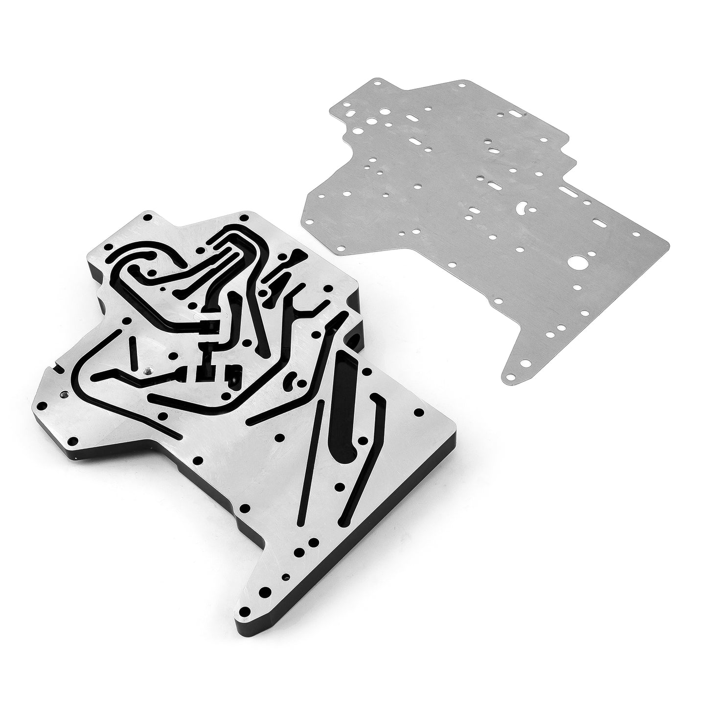 Transmisión GM 4L80 de aluminio billet con cuerpo de válvula manual completo - Negro