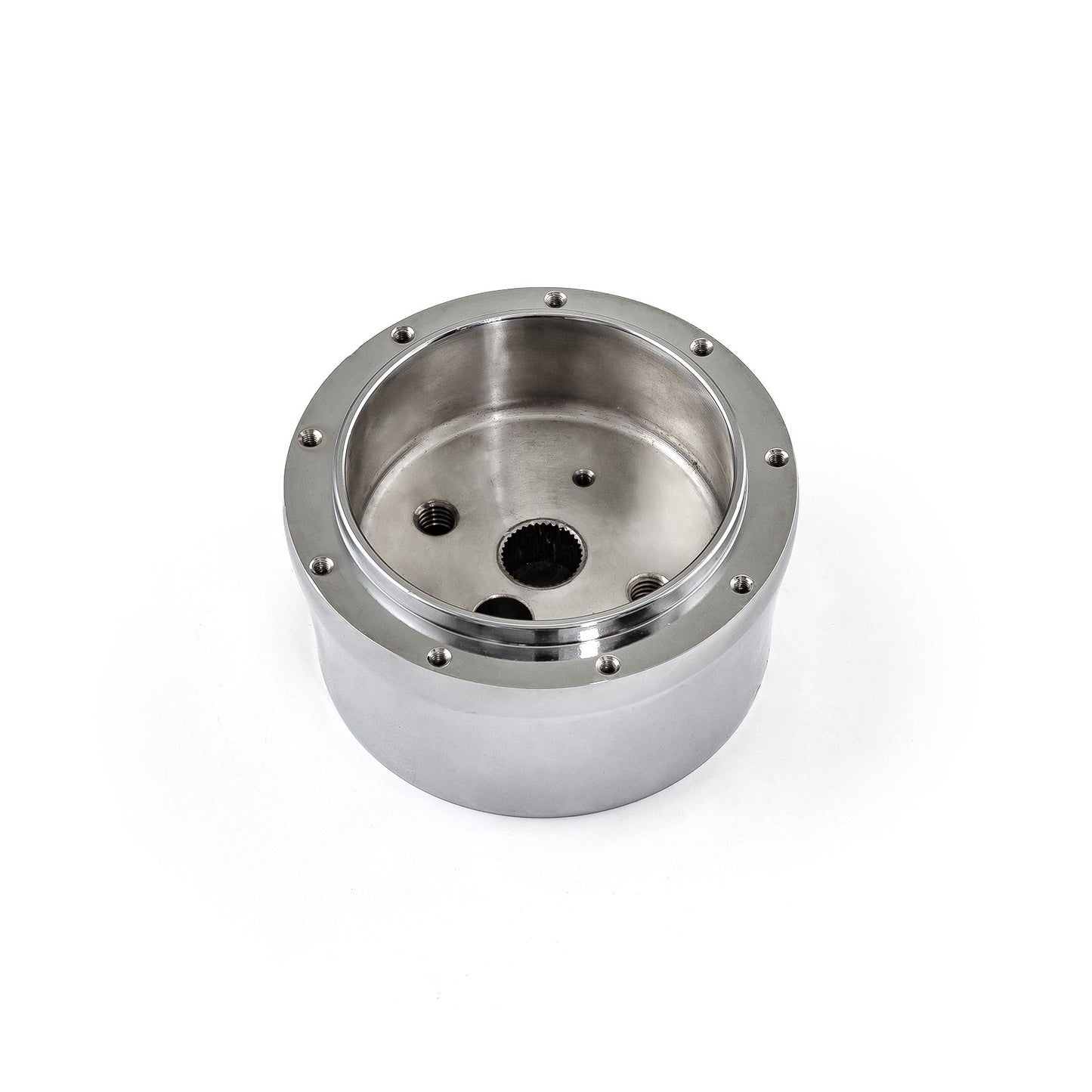 Adaptador de cubo de volante de aluminio cromado de 9 pernos
