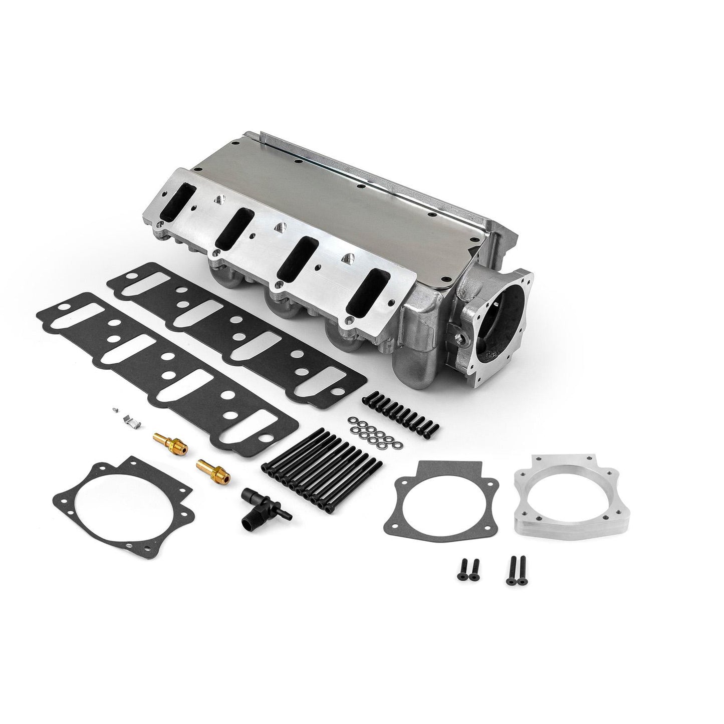 Colector de admisión de aire de 4 pernos y 96 mm para Chevy LS2 EFI (pulido a máquina)