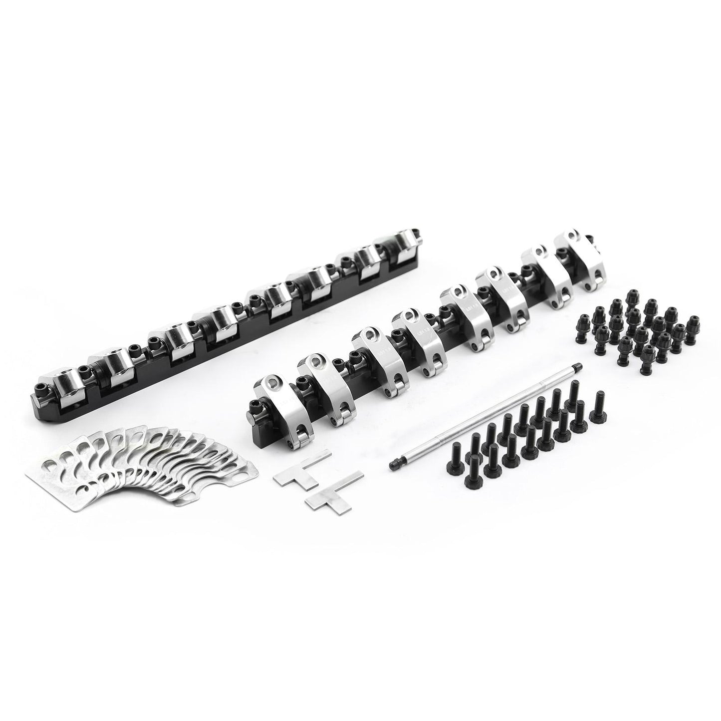 Chevy GM LS1 / LS6 1.8 Ratio Aluminum Shaft Rocker Arms Set (with Hardware)