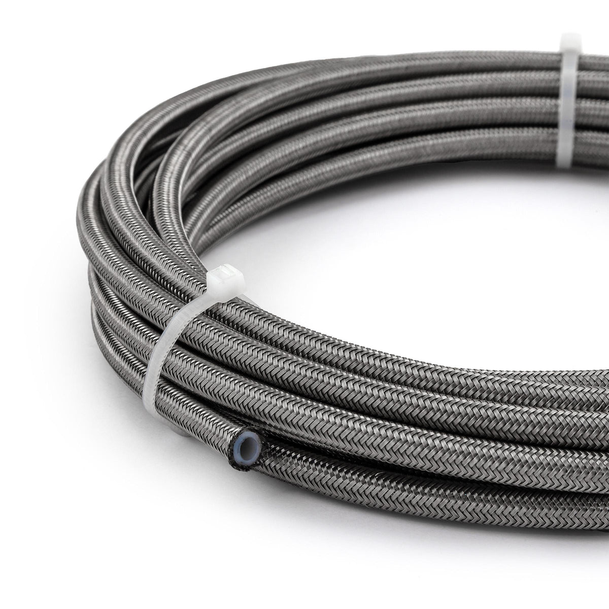 Manguera de acero inoxidable trenzada con PTFE de 4 AN (longitud de 20 pies)