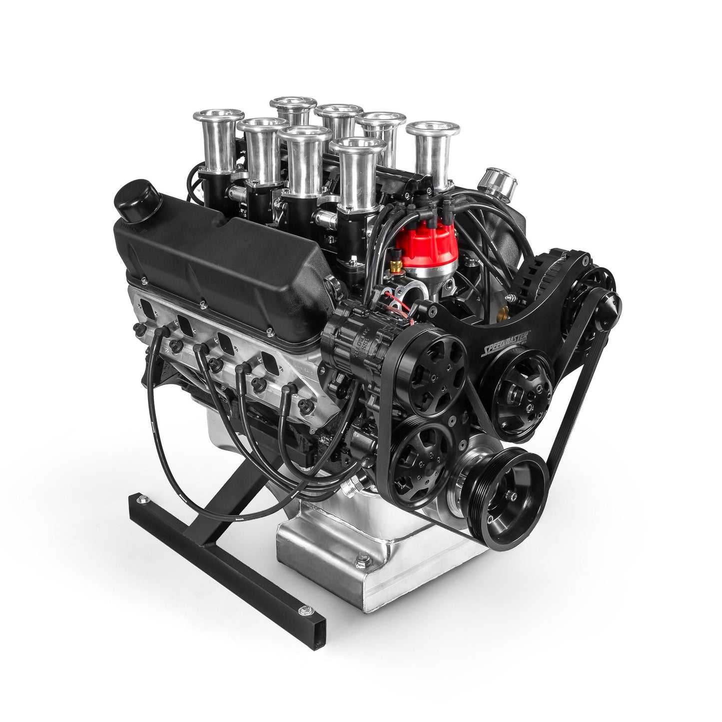 Motor Ford 351W Windsor 427Ci Stroker listo para usar con inyección electrónica de combustible (EFI) de tiro descendente
