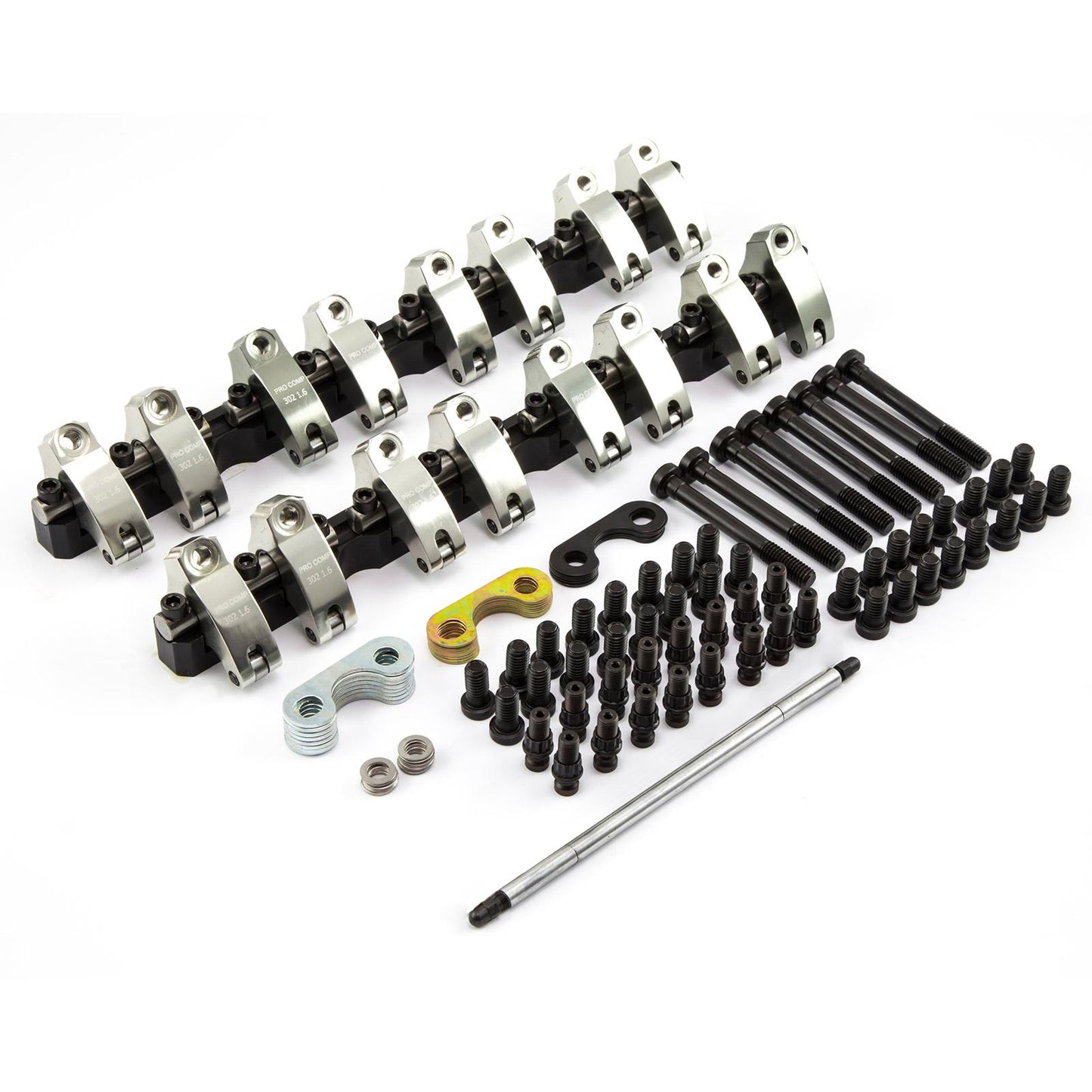 Balancines de aluminio con montaje de eje Windsor para Ford SB 289 302 351, relación 1.6