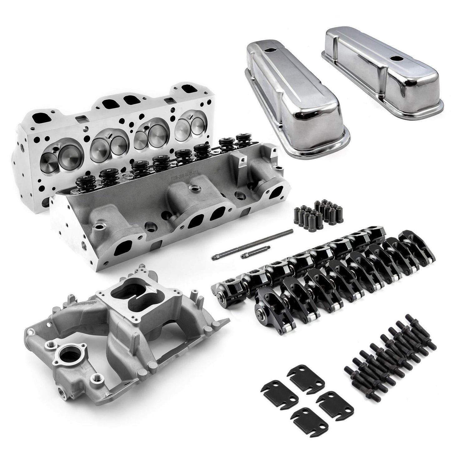 Kit combinado de culata y motor para Pontiac 400 455 Ram Air IV Hyd FT (negro)