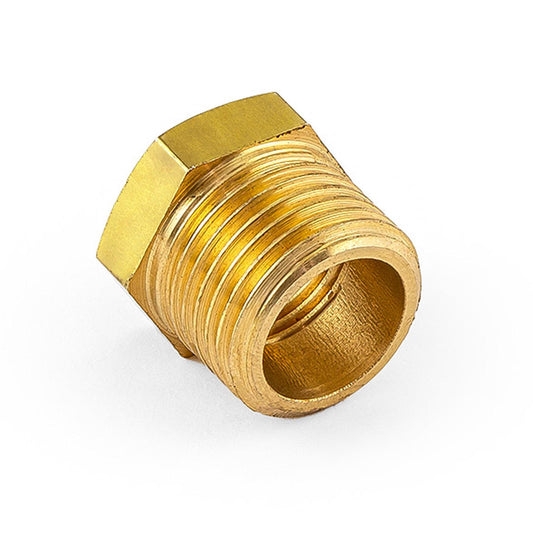 1/2" Npt to 3/8" Npt Straight Brass Reducer Only