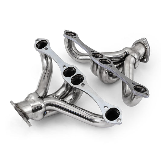 Chevy SBC 350 1 5/8" Block Hugger Stainless Steel Exhaust Headers