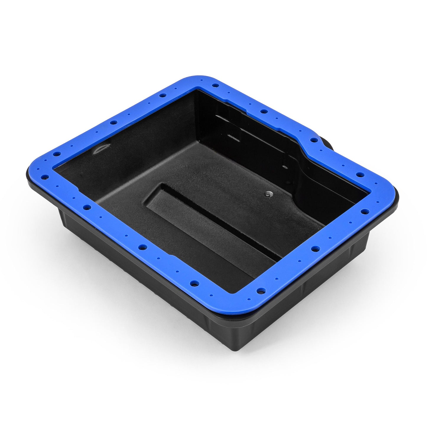 Cárter de aceite de transmisión de aluminio fundido profundo GM Powerglide negro