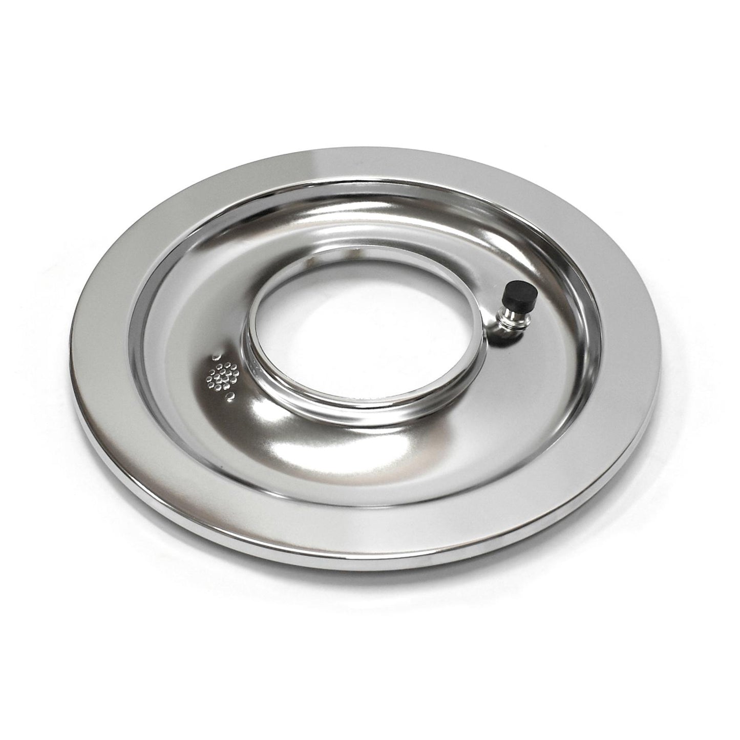 Base plana cromada para filtro de aire de 14"
