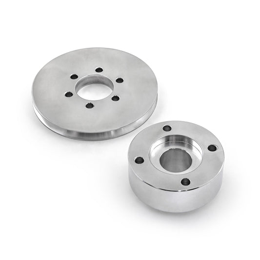 Polea de transmisión auxiliar para buje de cigüeñal de supercargador Windsor Ford SB 289 302 con ranura de 1 V