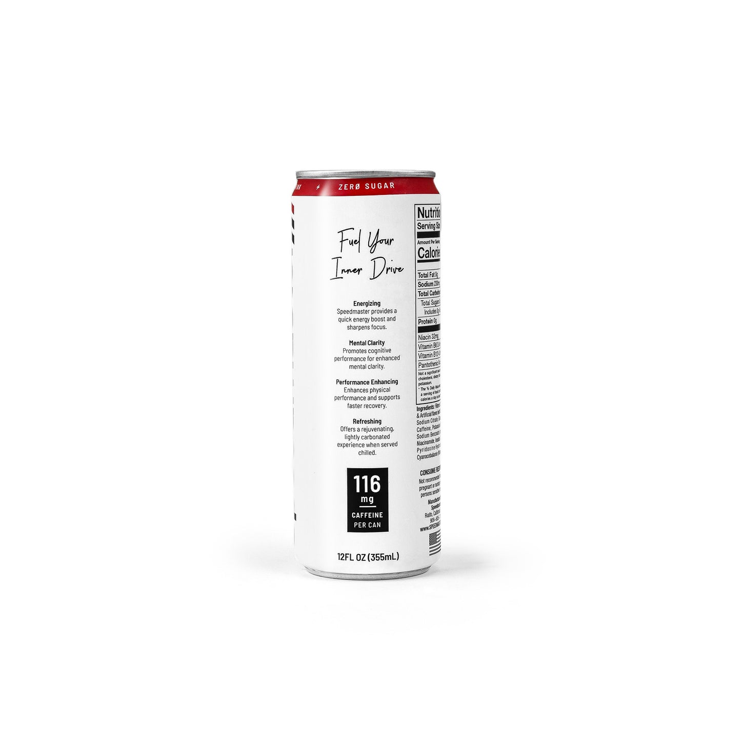 Bebida energética Speedmaster de 12 oz sin azúcar