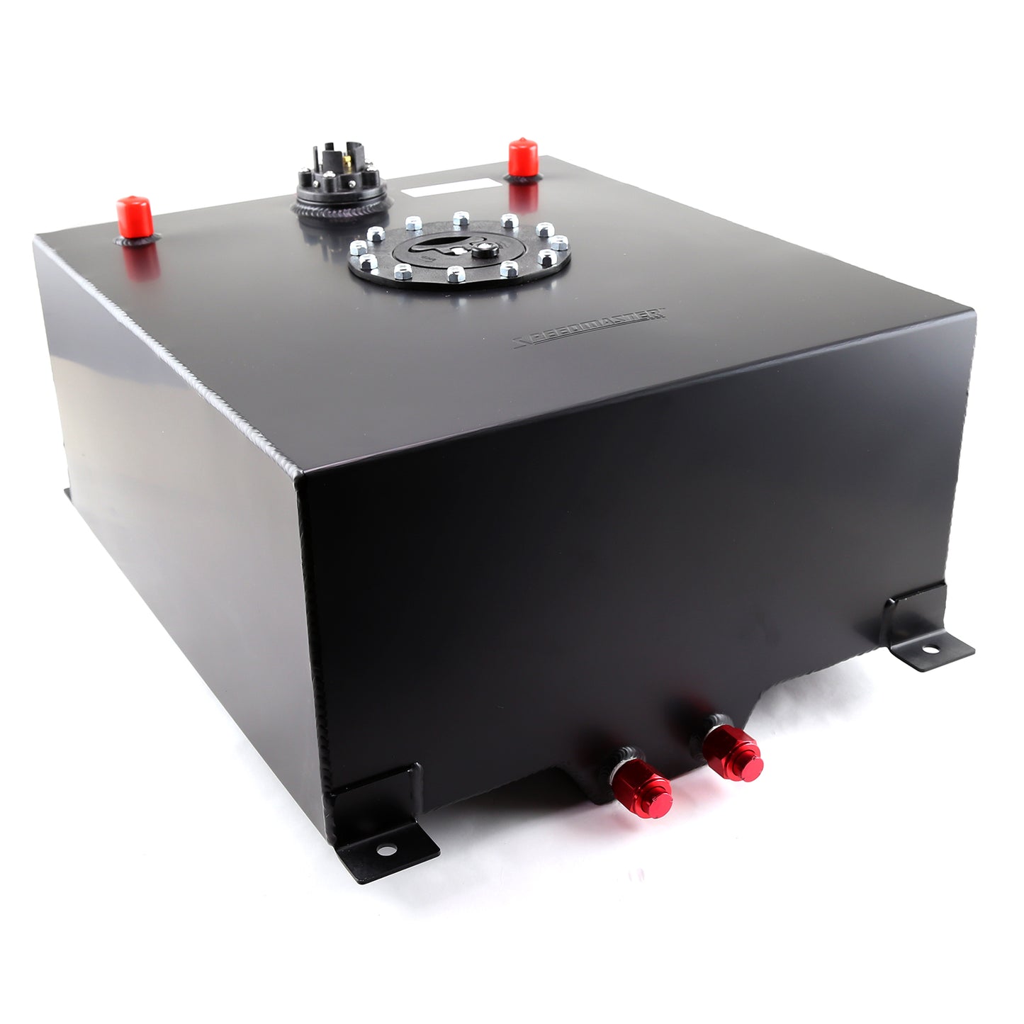 Celda de combustible de aluminio negro de 15 galones/60 litros con unidad de envío