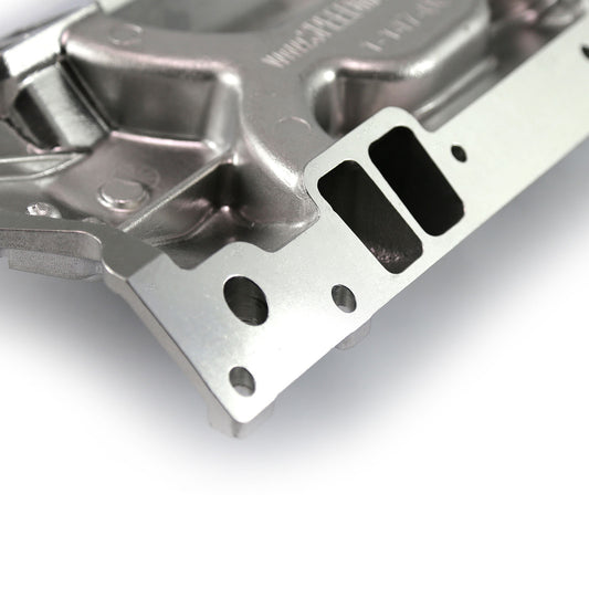 Colector de admisión de aluminio Vortec LowRise para Chevy SBC 350 [pulido]