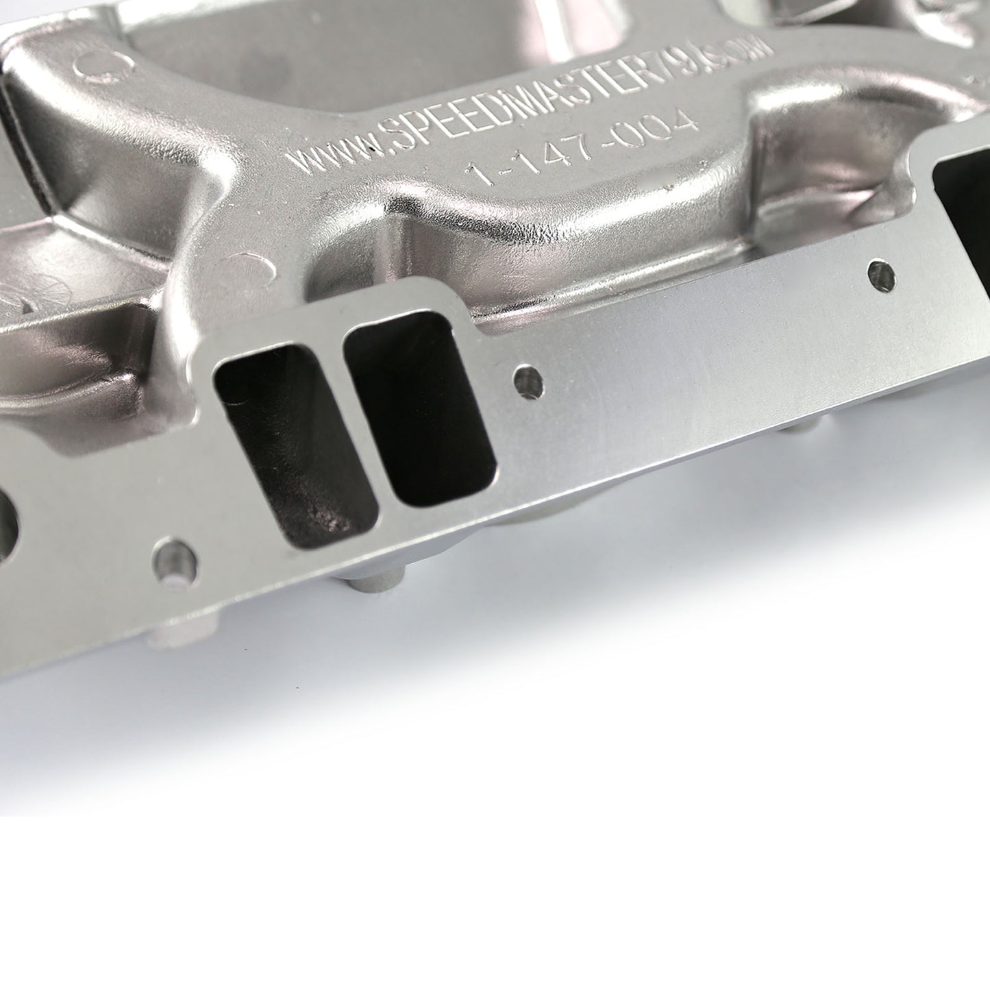 Colector de admisión de aluminio Vortec LowRise para Chevy SBC 350 [pulido]