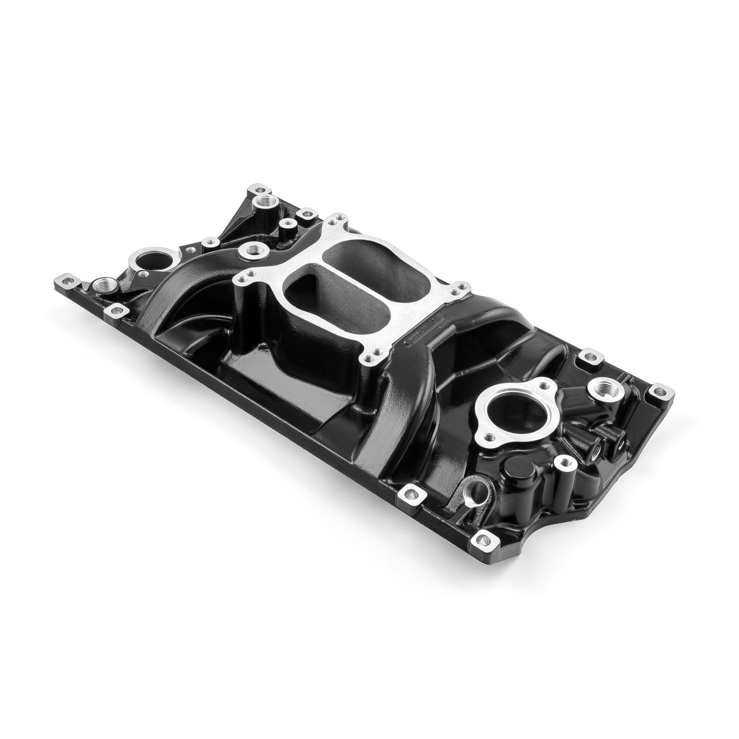 Colector de admisión de aluminio Vortec LowRise para Chevy SBC 350 [Negro]