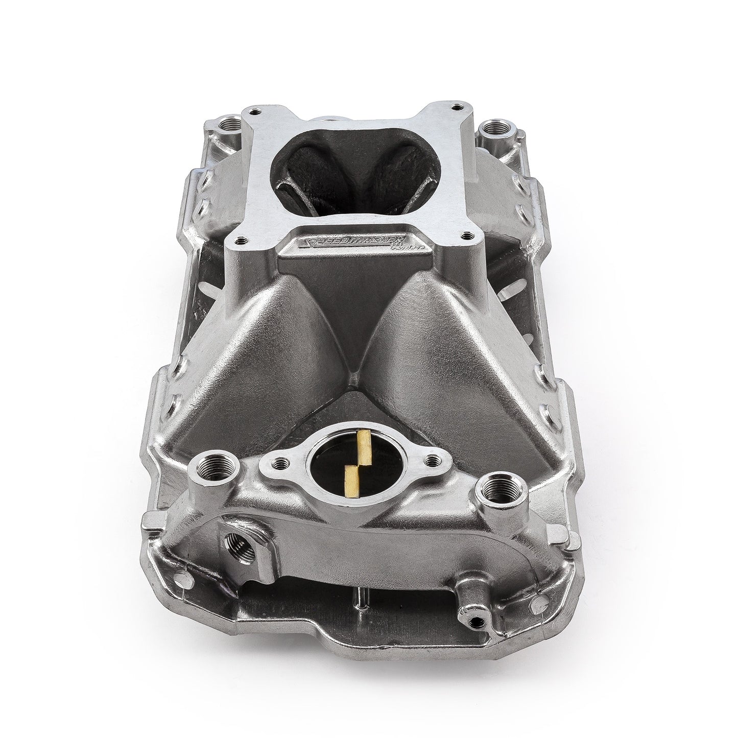 Colector de admisión de aluminio HiRise para Chevy SBC 350 (1957-95) [pulido]