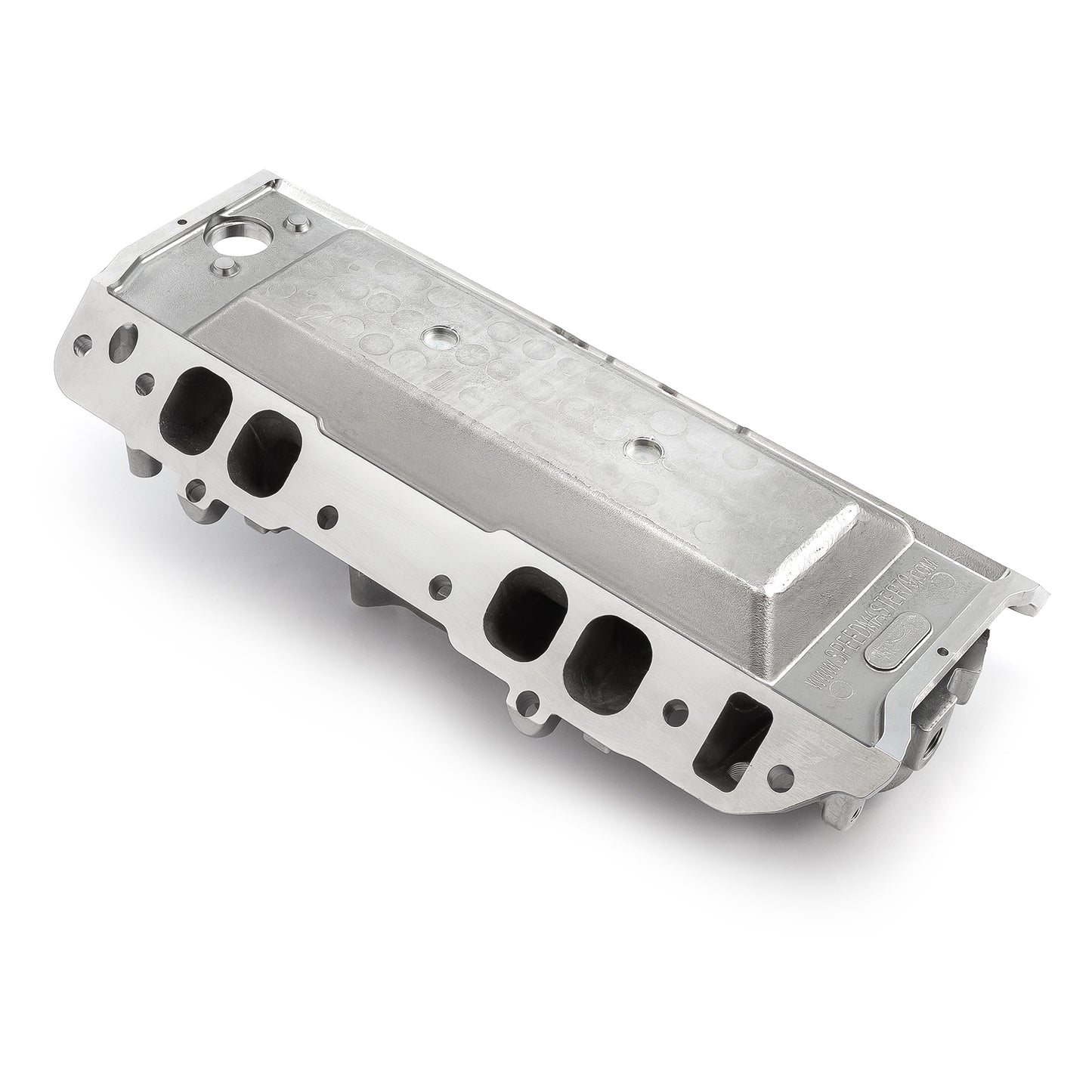 Colector de admisión de aire de aluminio de perfil medio con puerto ovalado para Chevy BBC 454 [pulido]