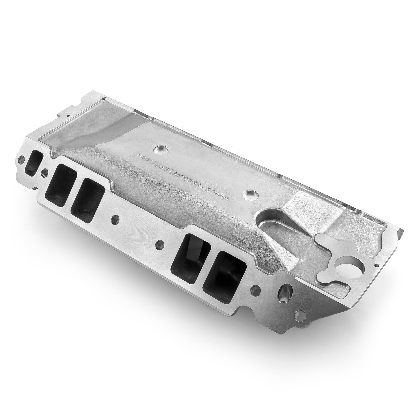 Colector de admisión de aluminio Chevy BBC 454 Rect Port HiRise [Pulido]