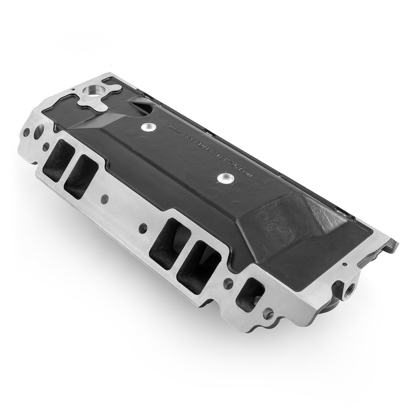 Colector de admisión de aluminio Chevy BBC 454 Rect Port HiRise [Negro]