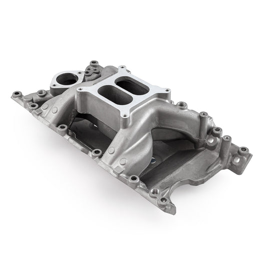 Mopar Chrysler Dodge SB 318 340 360 MidRise Air Aluminum Intake Manifold [Satin]