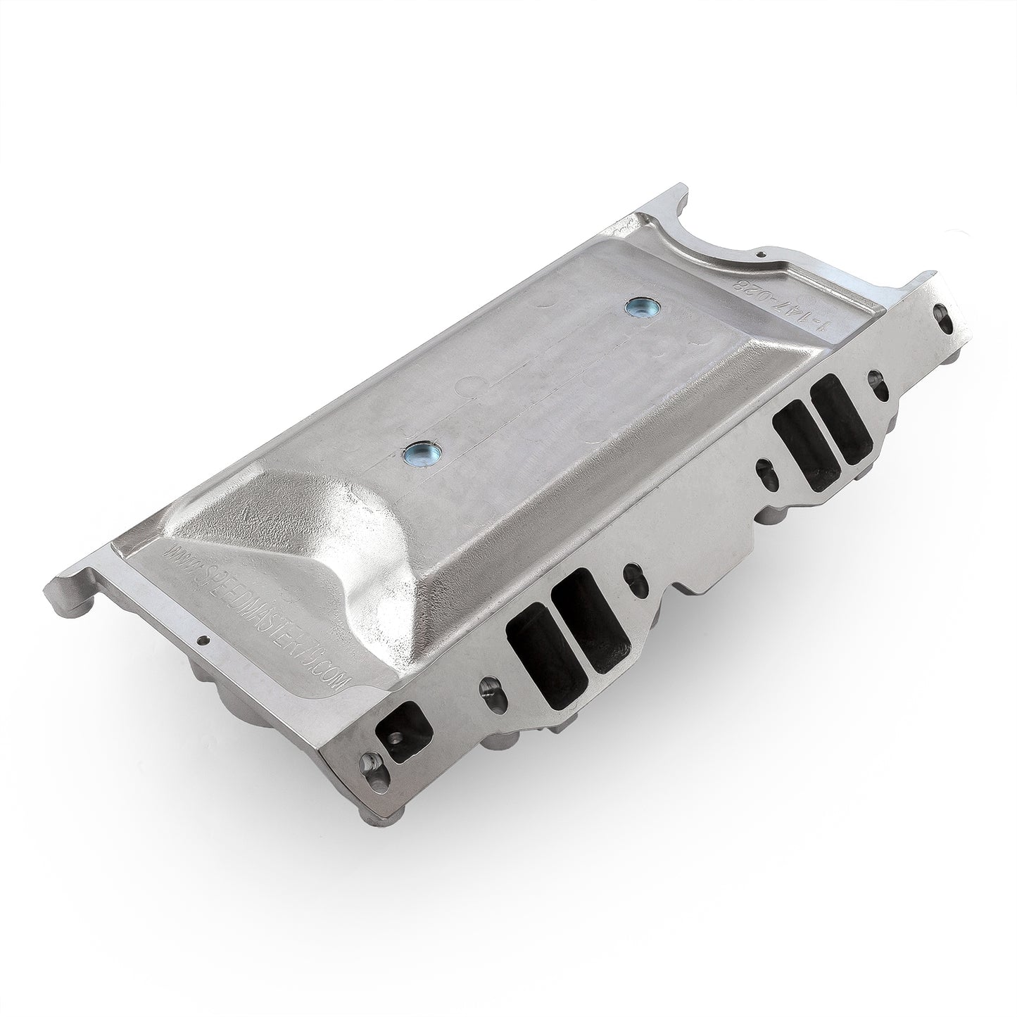 Colector de admisión de aire de aluminio Mopar Chrysler Dodge SB 318 340 360 MidRise [Pulido]