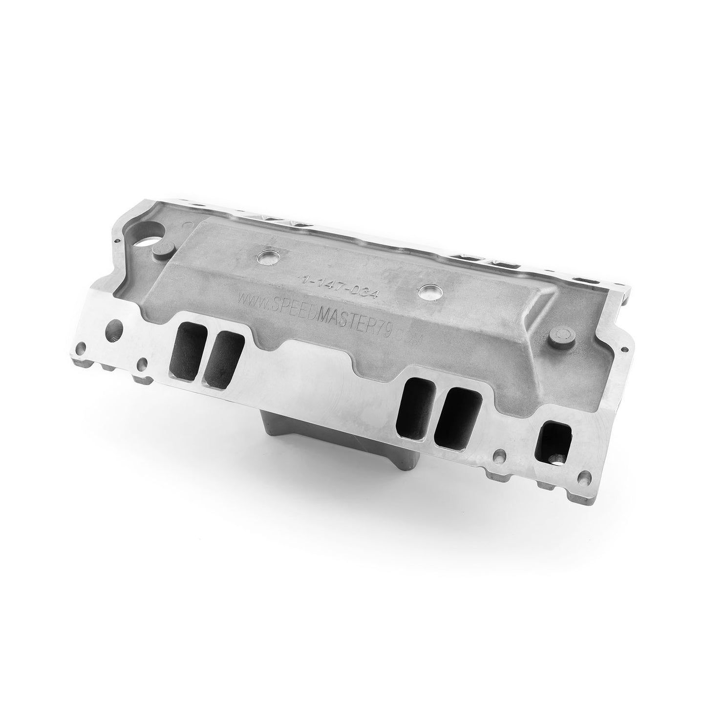 Colector de admisión de aluminio Vortec HiRise para Chevy SBC 350 [satinado]