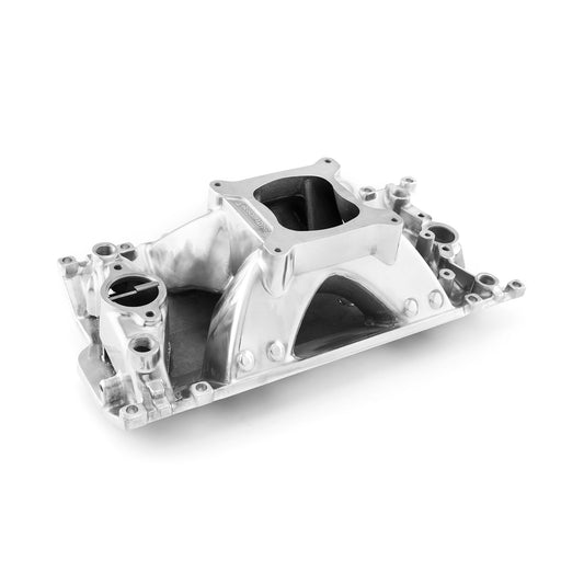 Chevy SBC 350 Vortec HiRise Aluminum Intake Manifold [Polished]