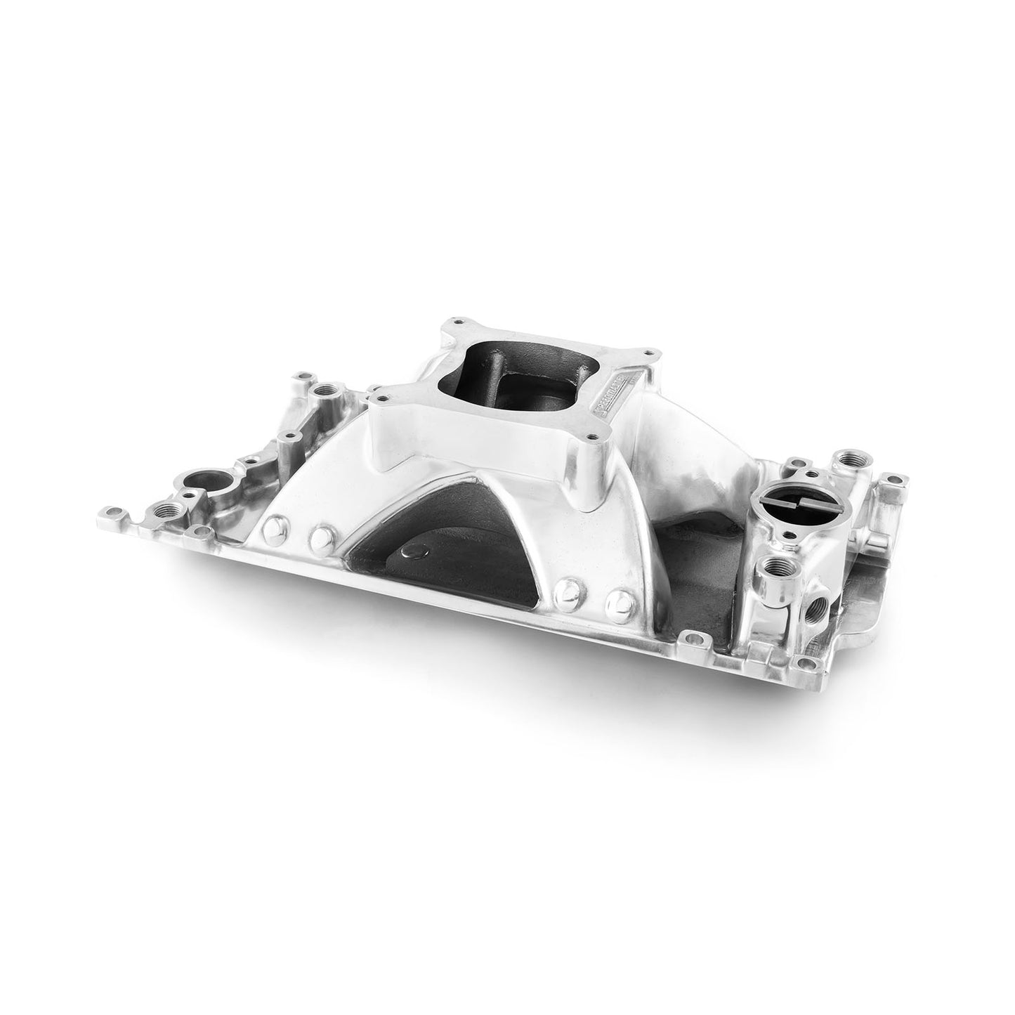 Chevy SBC 350 Vortec HiRise Aluminum Intake Manifold [Polished]