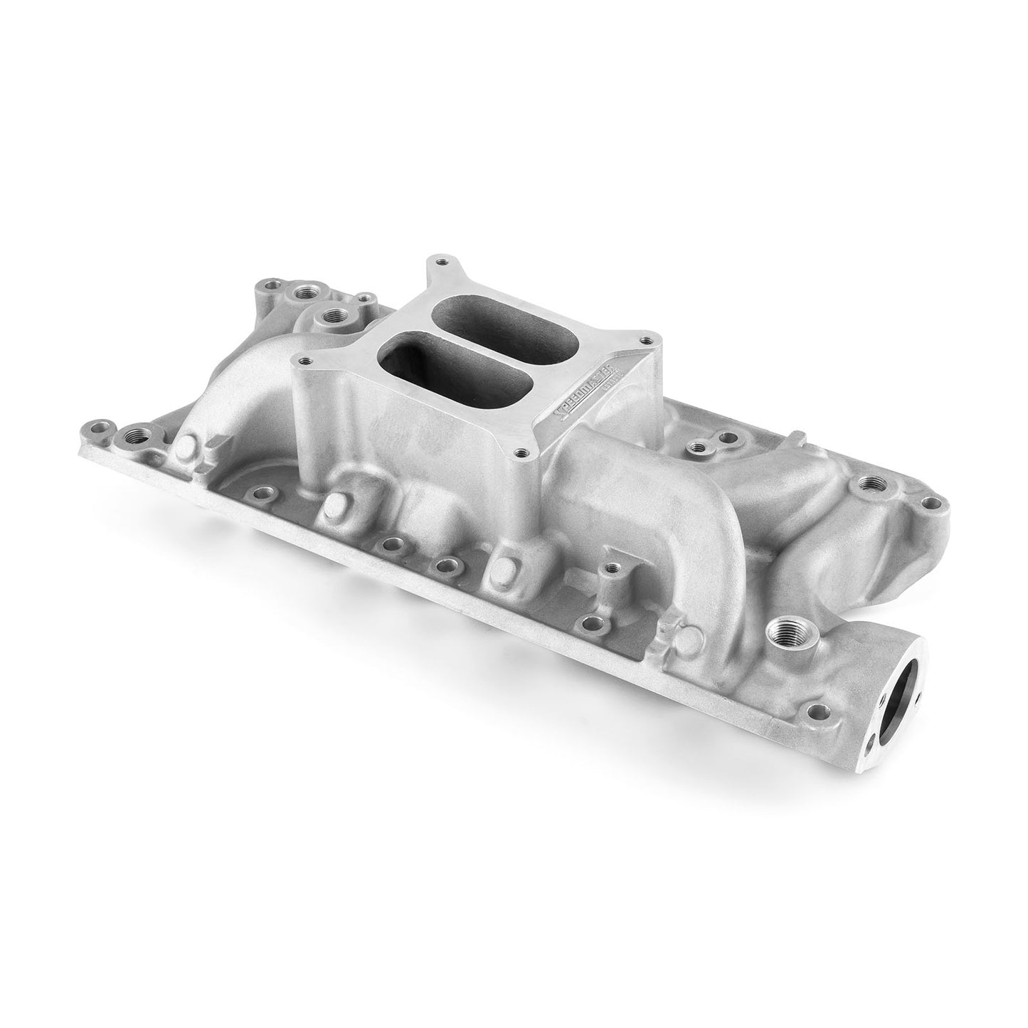 Colector de admisión de aluminio Ford SB 260 289 302 Windsor LowRise [satinado]