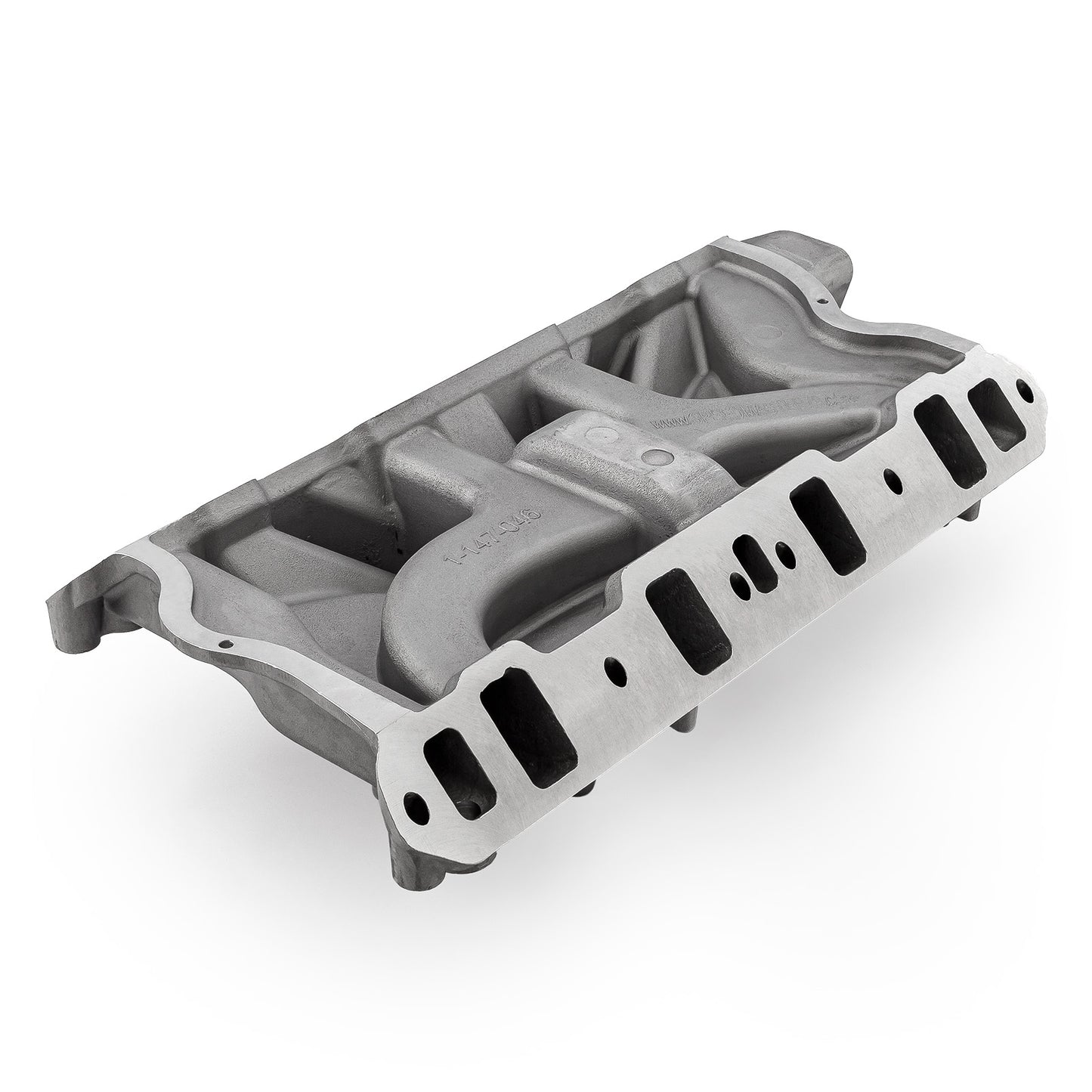 Ford 351W Windsor LowRise Aluminum Intake Manifold [Satin]