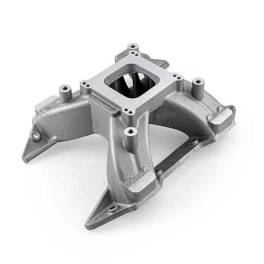 Colector de admisión de aluminio HiRise para Chrysler Mopar BB 413 426 440 [satinado]
