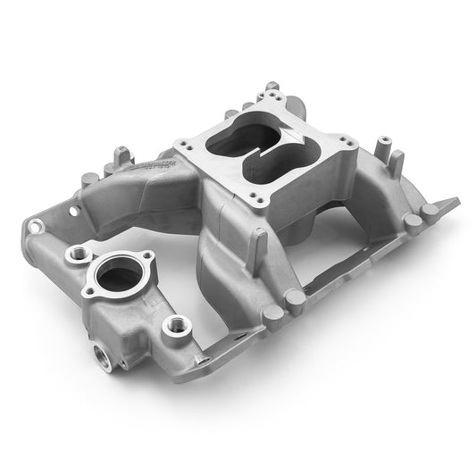 Pontiac 326 350 389 400 428 455 MidRise Air Aluminum Intake Manifold [Satin]