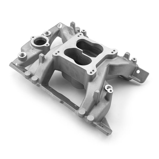 Pontiac 326 350 389 400 428 455 MidRise Air Aluminum Intake Manifold [Satin]