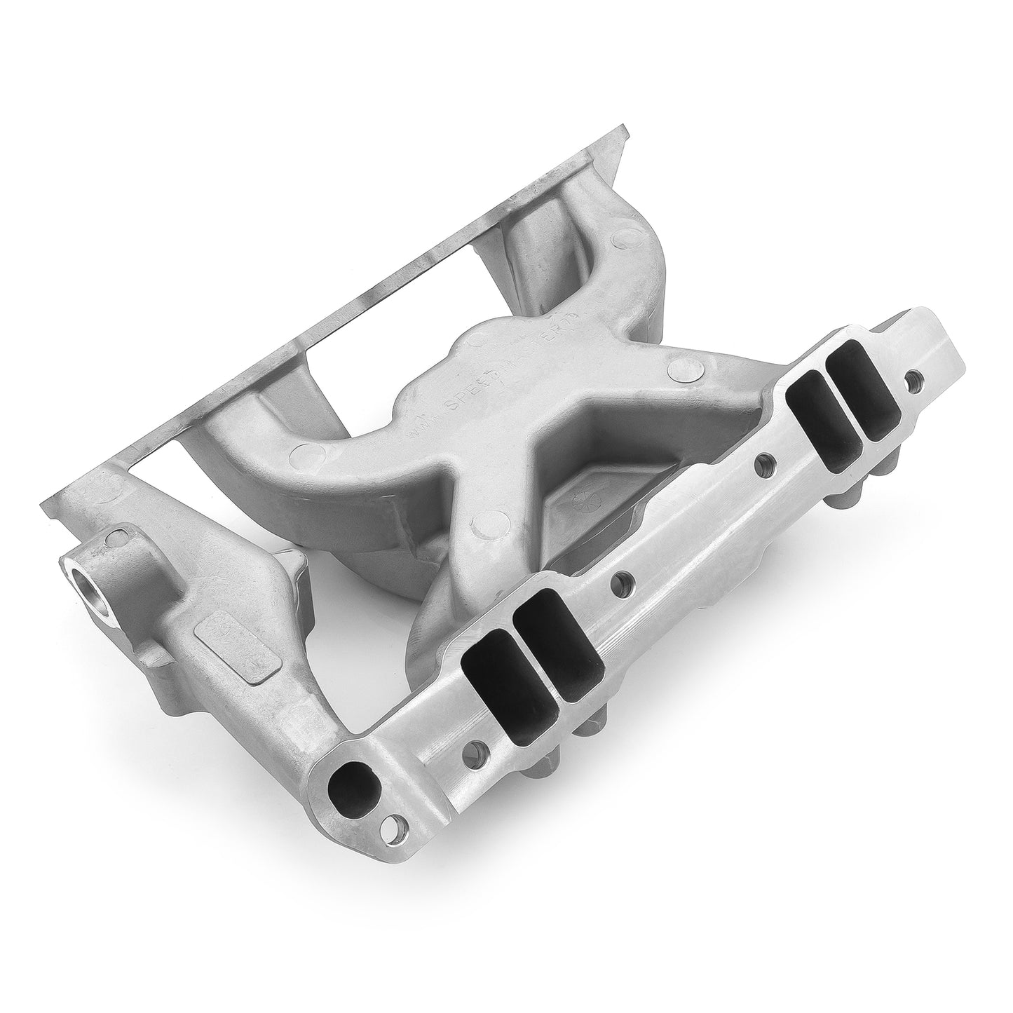 Pontiac 326 350 389 400 428 455 MidRise Air Aluminum Intake Manifold [Satin]
