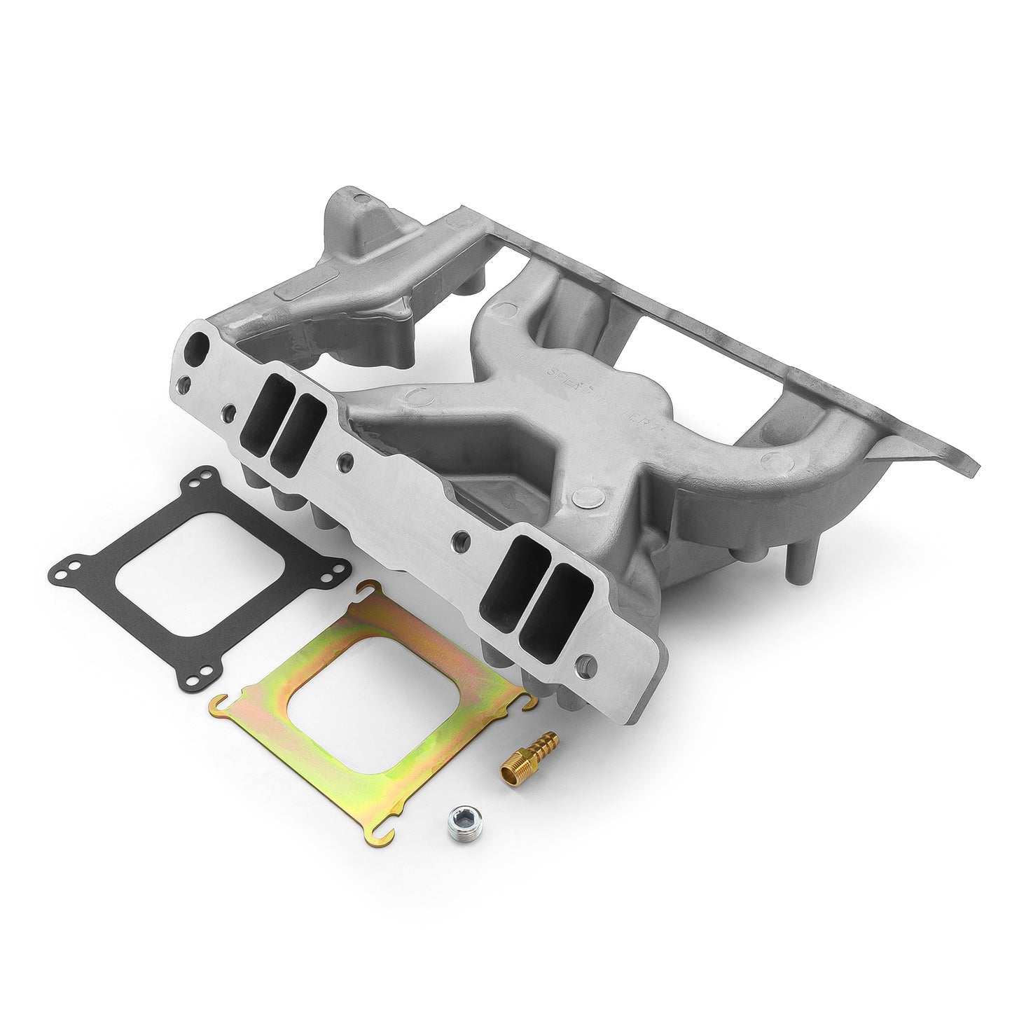 Pontiac 326 350 389 400 428 455 MidRise Air Aluminum Intake Manifold [Satin]