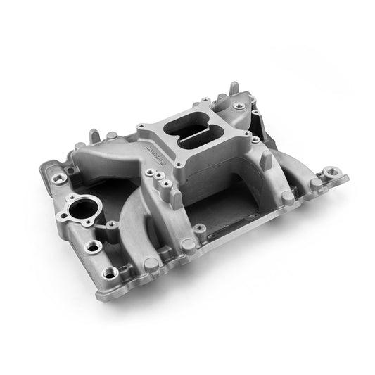 Oldsmobile 400 425 455 MidRise Air Aluminum Intake Manifold [Satin]